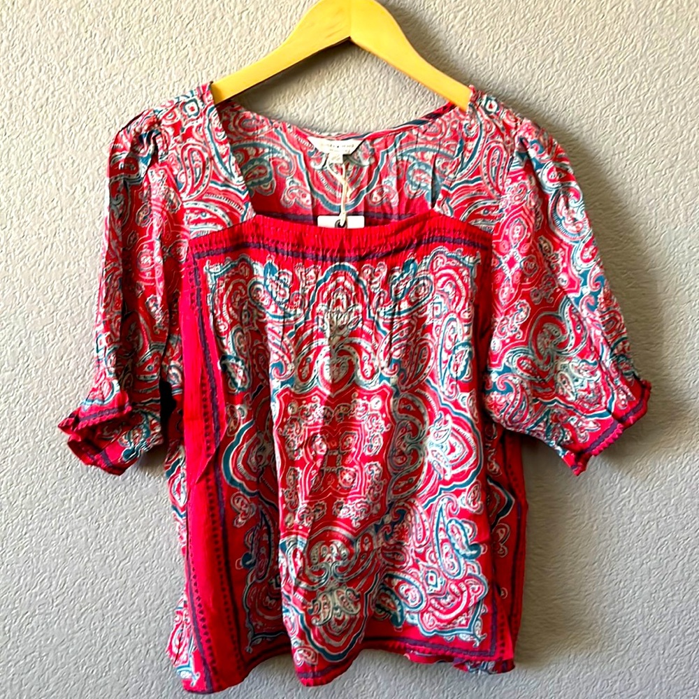 Lucky Brand paisley top
